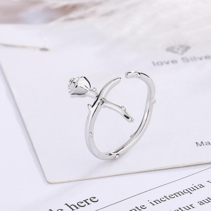 Fashion Simple Rose Open Ring