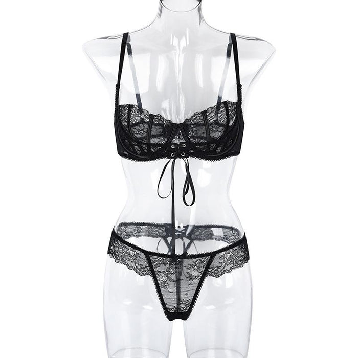 Fashion Lace Suspender Underwear Sexy Lingerie Two-piece Set