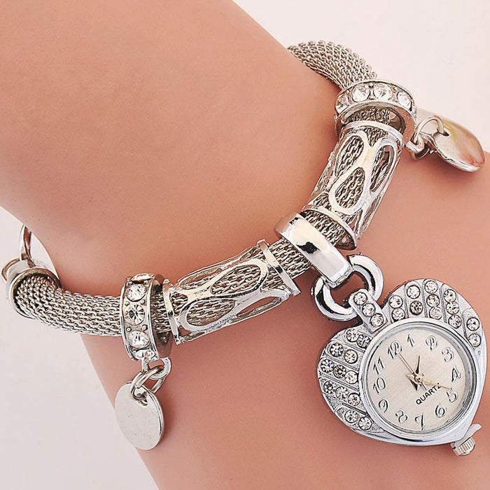 CINDY XM033 Women's Bracelet Watch Gold Silver Peach Heart Watches