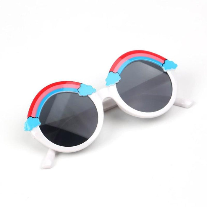 Children's Rainbow Sunglasses multicolor personality round frame