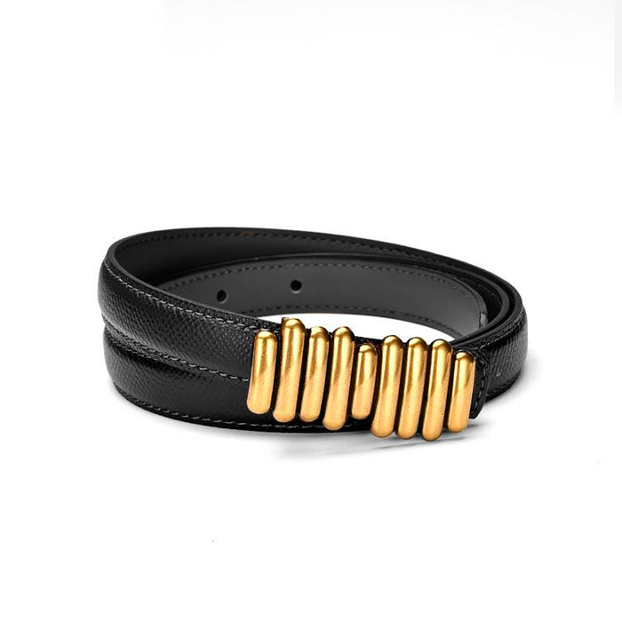 New Vintage Jeans with Leather Belt