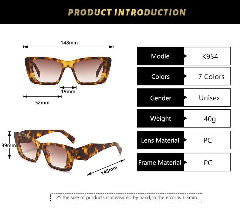 Sunglasses contrast cut square Sunglasses tide