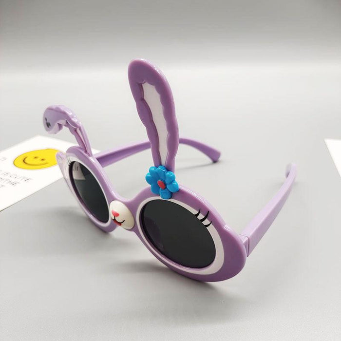 Cute Cartoon Ear Shape Children's Round Frame Sunglasses