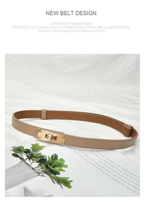 Leather Fashion Waist Belt with Dress Decoration