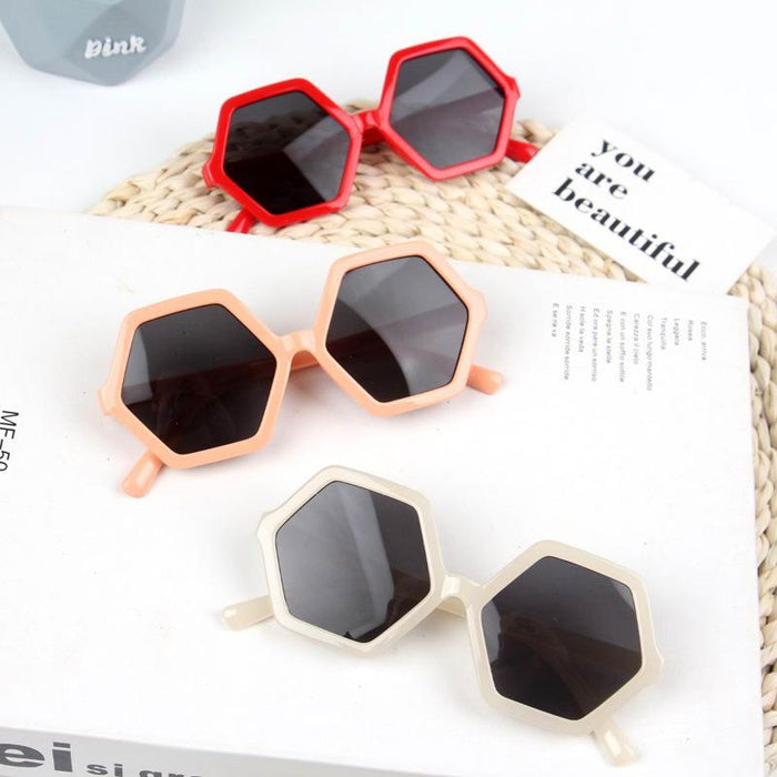 Children's Sunglasses hexagonal diamond Sunglasses