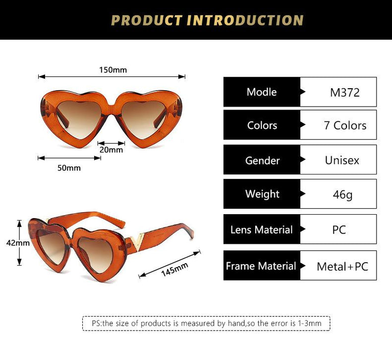 Large frame love Sunglasses