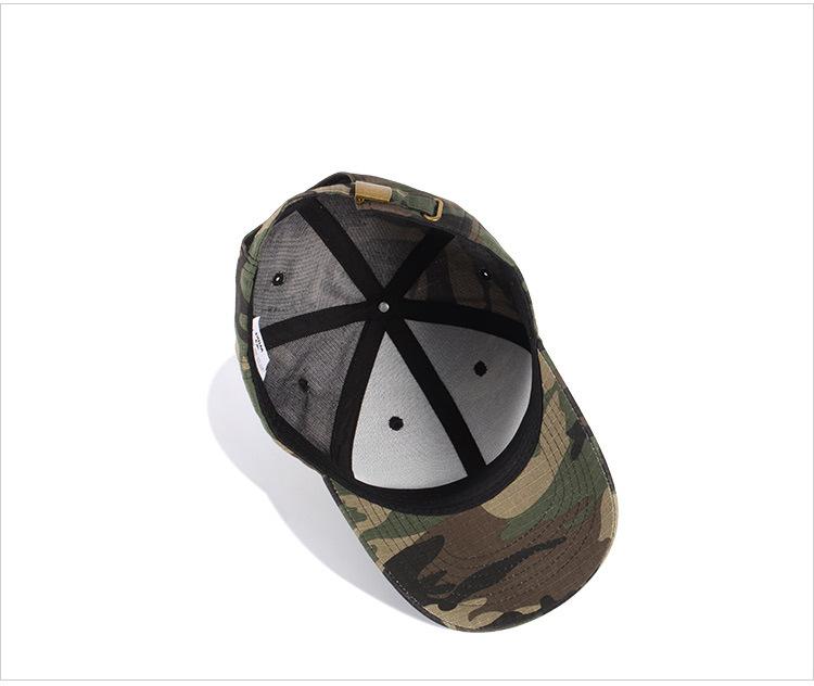 New Camouflage Solid Color Outdoor Baseball Cap Duck Tongue Cap