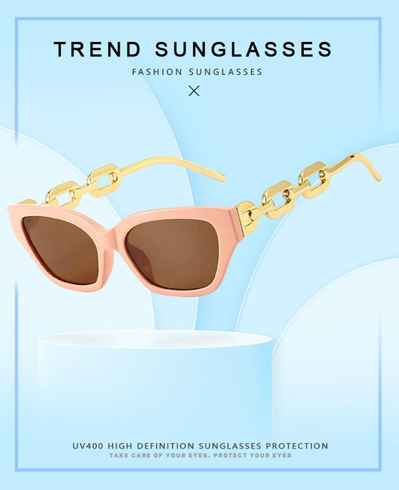 Chain hip hop square Sunglasses