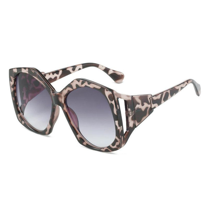 Large frame irregular Sunglasses