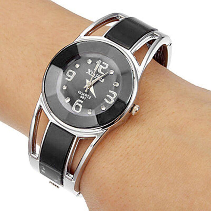 Women Watch Stainless Steel Quartz Wristwatch
