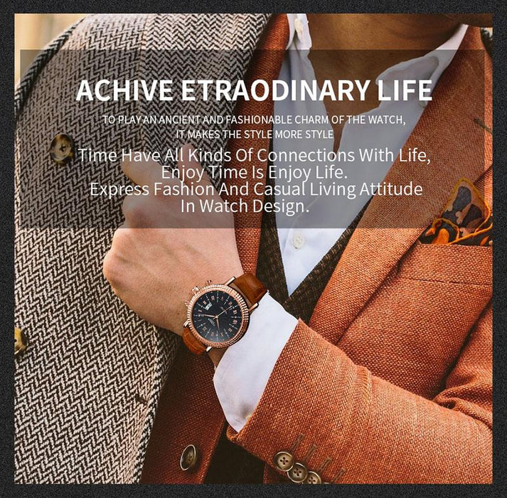 Top Brand Luxury YAZOLE Watch Male Business Mens Wrist Watch Complete Calendar Design Time