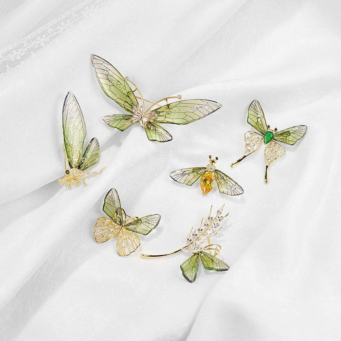 Transparent Wings Dragonfly Brooch Clothing Accessories Butterfly Corsage Bee Pin