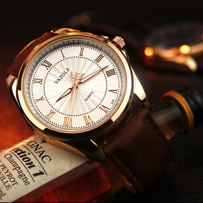 Top Brand Luxury Yazole Watch Man Roman Scale Male Quartz Watch Business Men's Watch