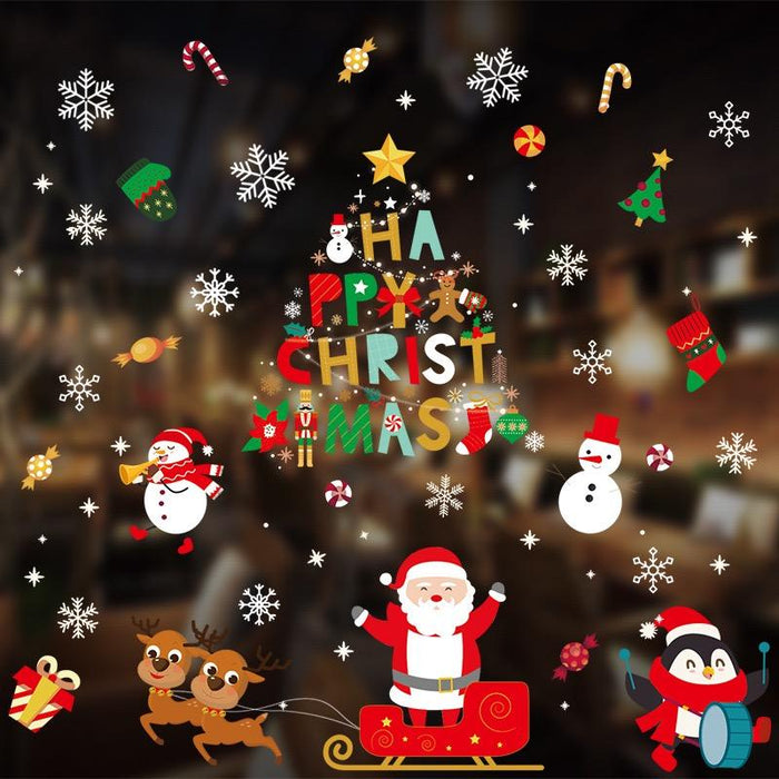 2022 Christmas Window Stickers