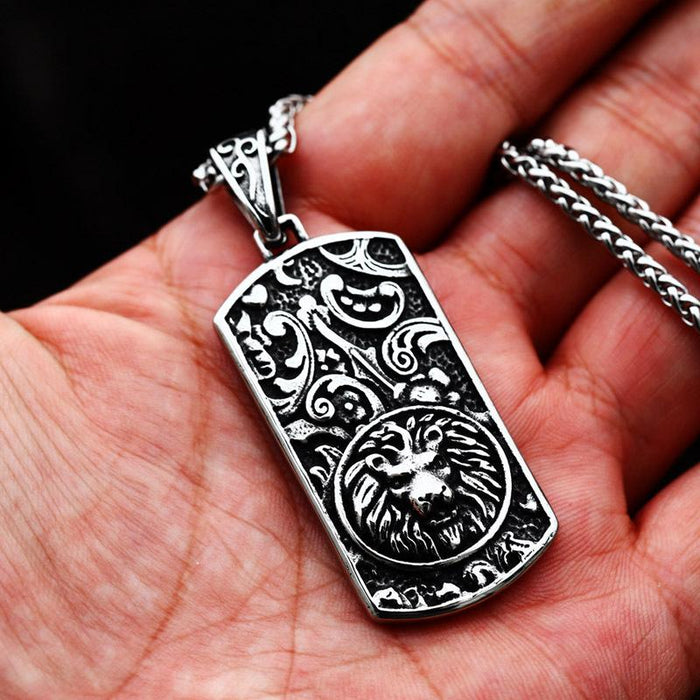 Stainless steel men's Tag Jewelry(Only Pendant, No Necklace)