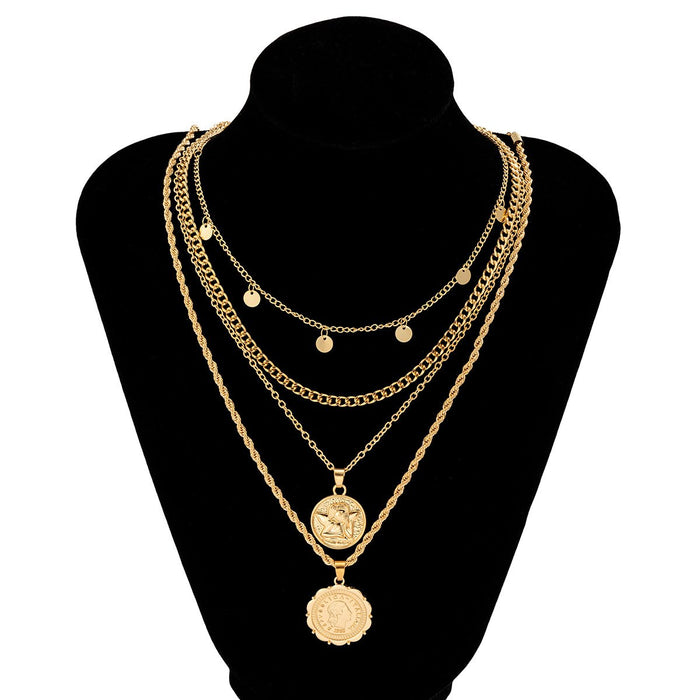 Hip Hop Portrait Pendant Versatile Tassel Necklace