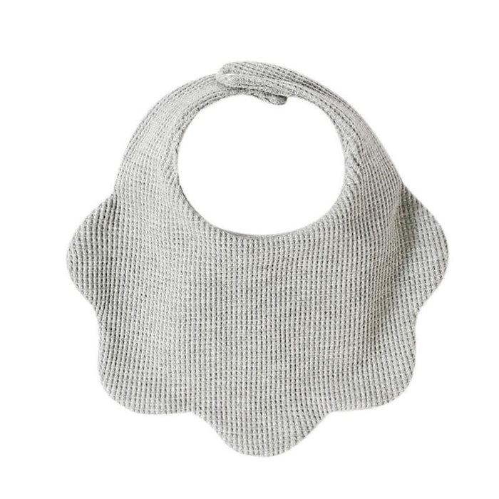 Cotton Waffle Towel Baby Petal Shaped Bib