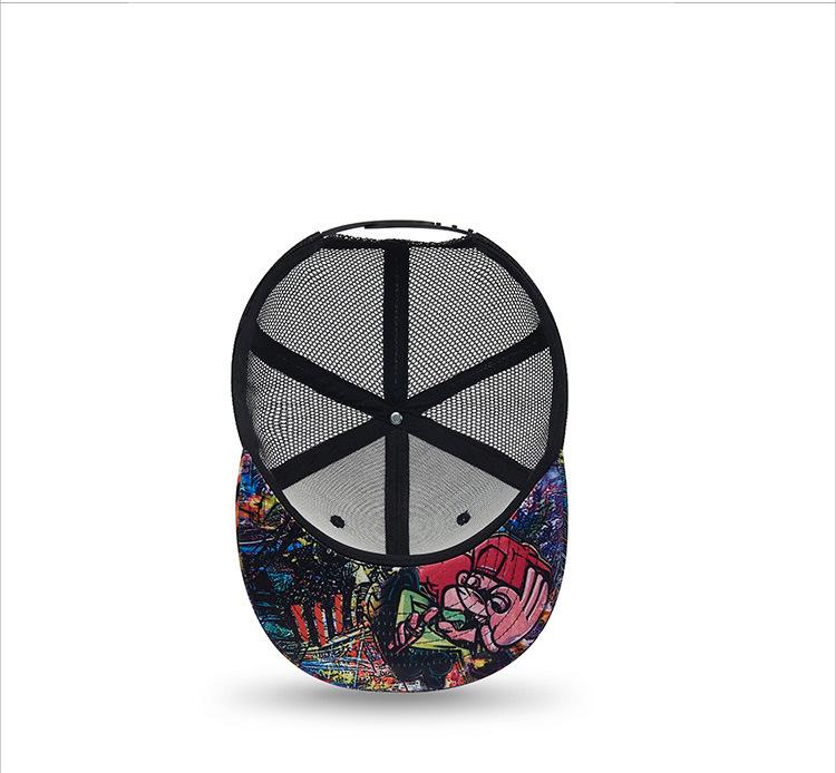 New Summer Printed Mesh Sun Hat