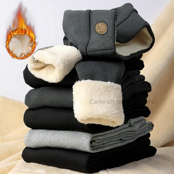 Winter Thick Velvet Leggings Warm Fleece Lined Tights Leggings