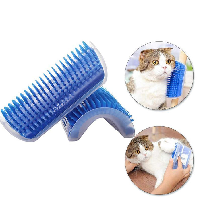 Soft cat corner massage cat brush brush face