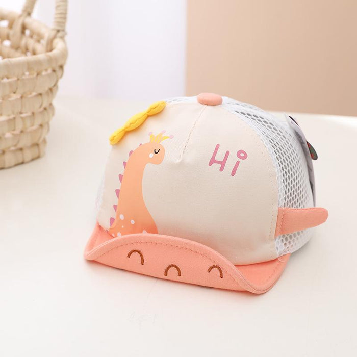 Summer Cartoon Dinosaur Baby's Net Cap