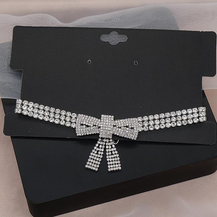 New Fashion Large Bow Necklace Women's Neck Chain