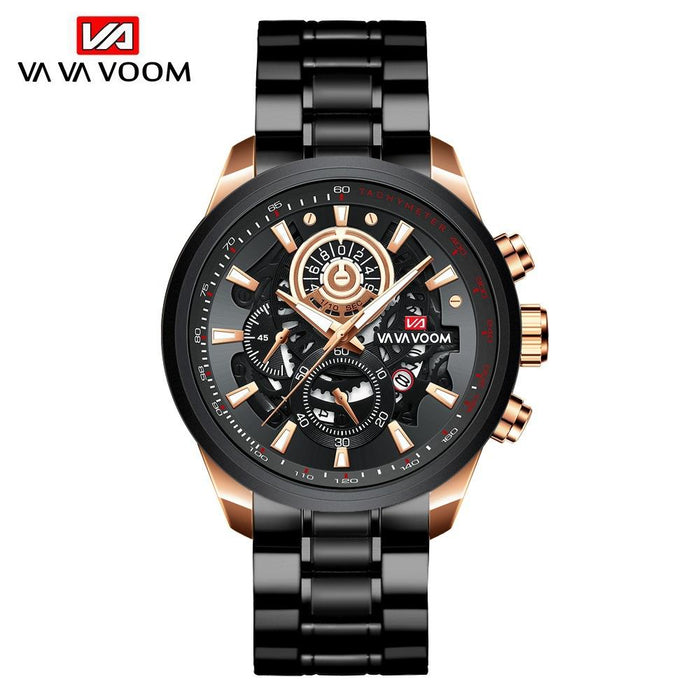 Business Men's Non-Automatic Mechanical Multi-Function Watch Sports Luminous Calendar Watch