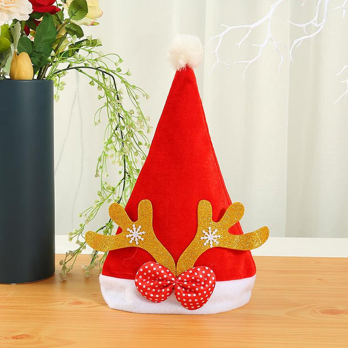 Red Velvet Padded Christmas Hat