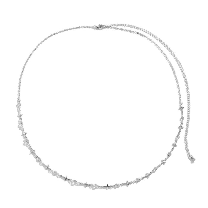 Sexy Simple Star Rhinestone Tassel Women's Waist Chain