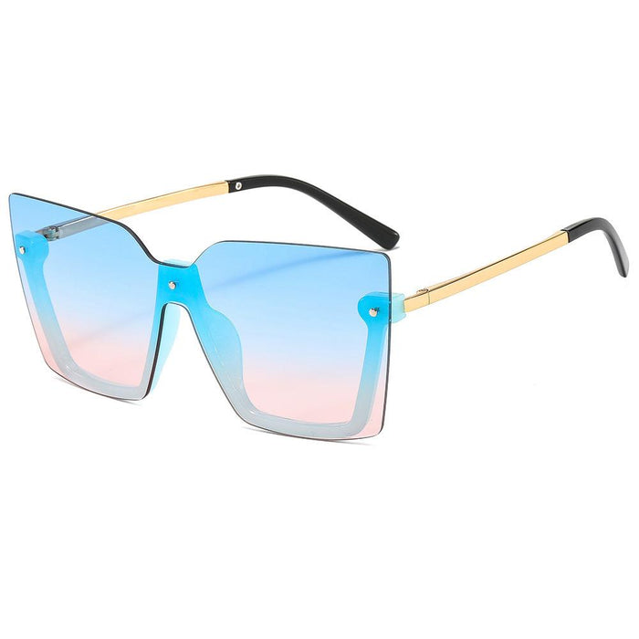 Lower half frame one piece Sunglasses