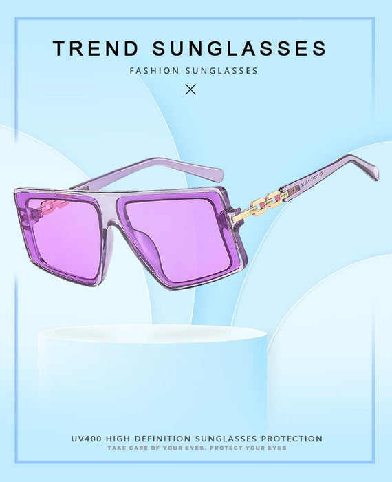 Metal irregular Sunglasses