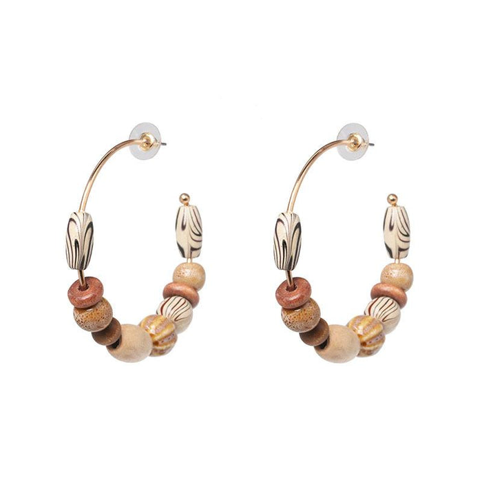 New Retro Style Wooden Women's Earrings Accessories