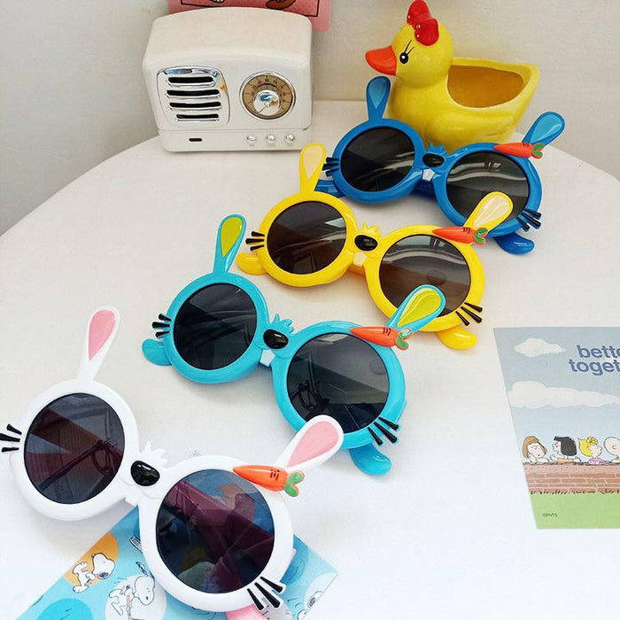 Cute Little Rabbit Silicone Cartoon Children's Sunglasses