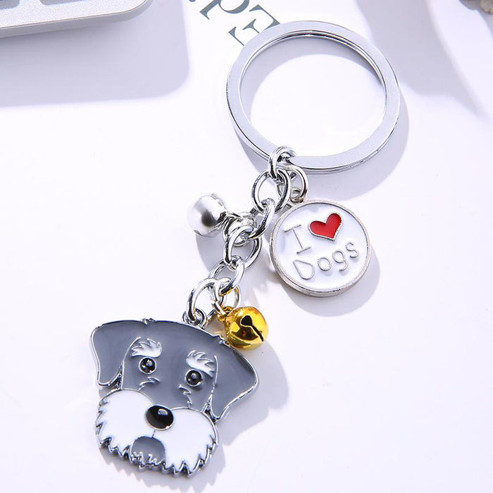 Creative Pet Dog Metal Keychain