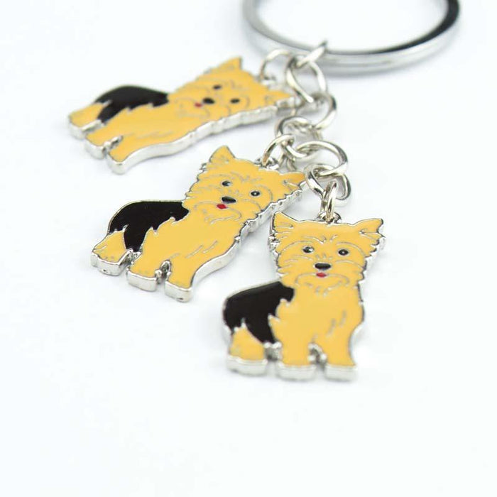 Cartoon Pet Dog Metal Keychain