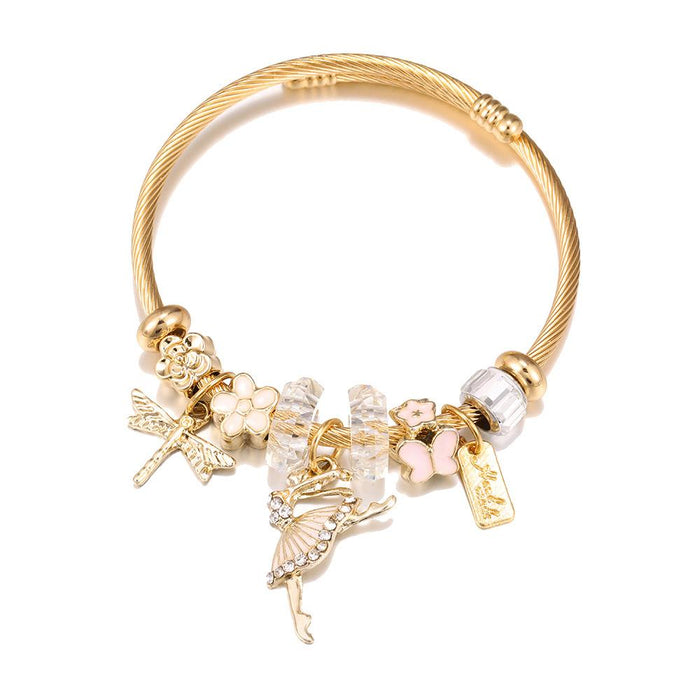 DIY Gold Stainless Steel Titanium Bracelet