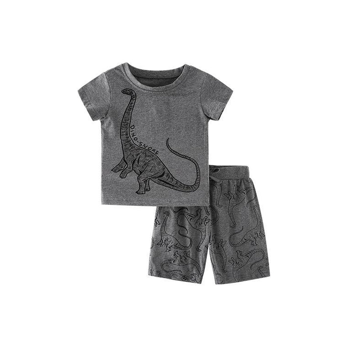 Boys' Casual Short Sleeve T-shirt and shorts two piece set