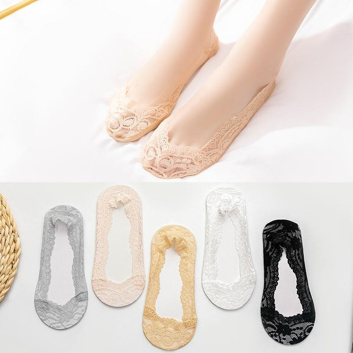 New Lace Boat Socks Leisure Anti Stripping Invisible Socks
