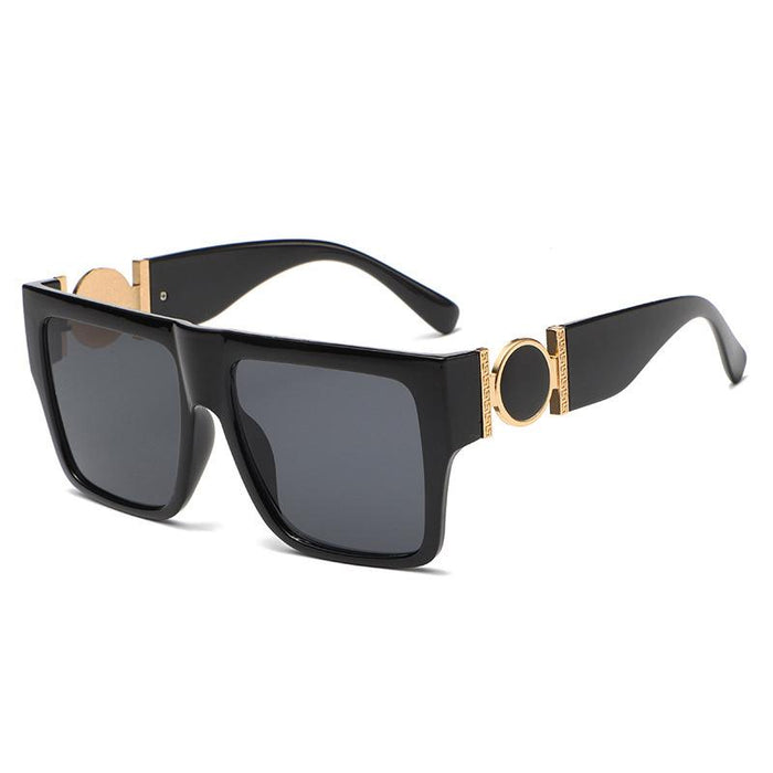 Square large frame one-piece Sunglasses