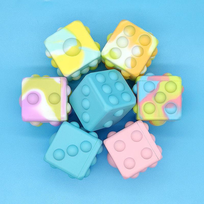 3D Silicone Decompression Ball Cube Pop It Fidget Toys