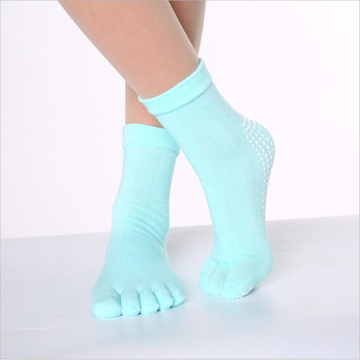 Cotton Yoga Cute Five-finger Socks
