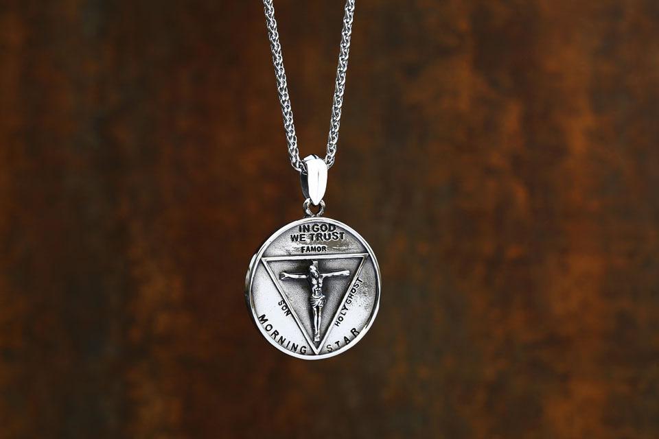 Jesus Satan Titanium Steel Jewelry (Only Pendant, No Necklaces)