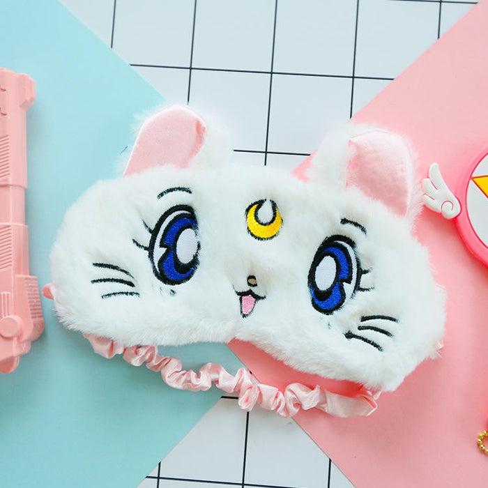 Cartoon Cat Eye Protection Shading Sleeping Eye Mask