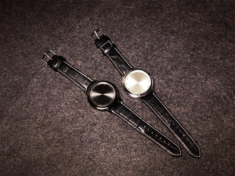 New Led Touch Watches Fashion Casual Creative Leather Watch