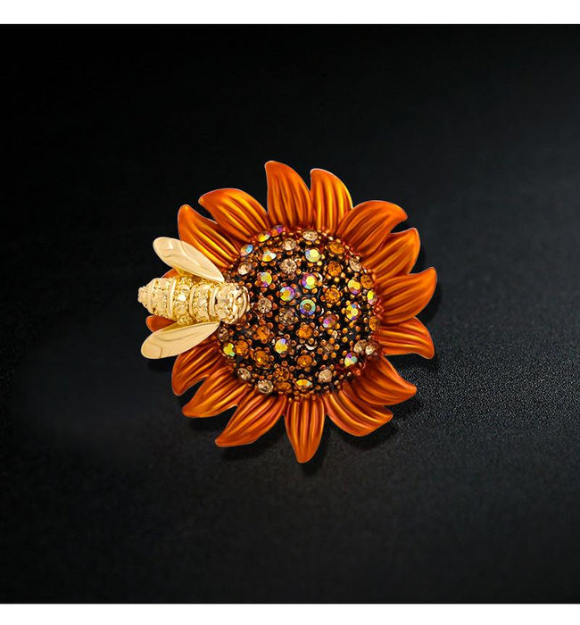 Vintage Bee Daisy Brooch Fashion Women's Pin