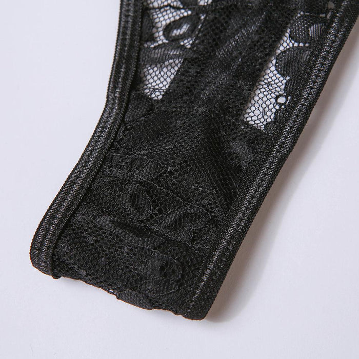 Women Lace Underwear Sexy Bra Lingerie Three Piece Set