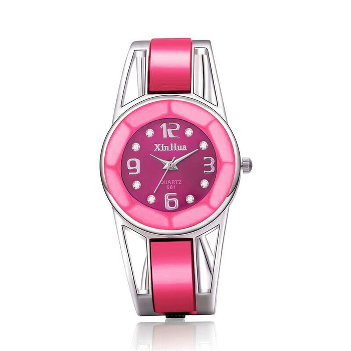 Women Watch Stainless Steel Quartz Wristwatch