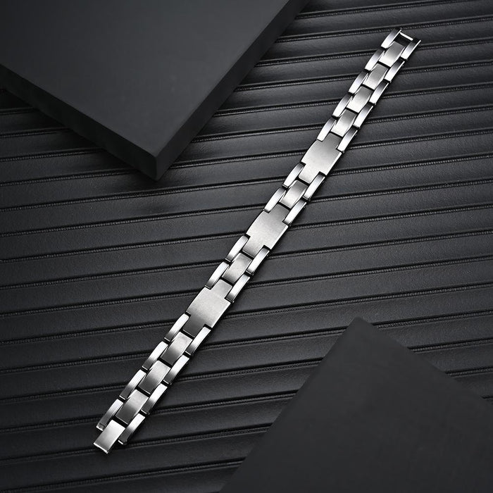 Fashion Simple Men's Beveled Tungsten Steel Bracelet Jewelry