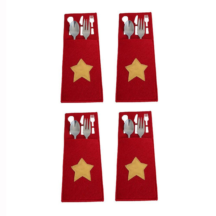 4PCS 44 Styles Christmas Knife and Fork Holder