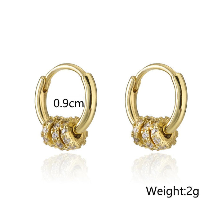 New Fashion Personality Zircon Small Earrings Women's Earrings